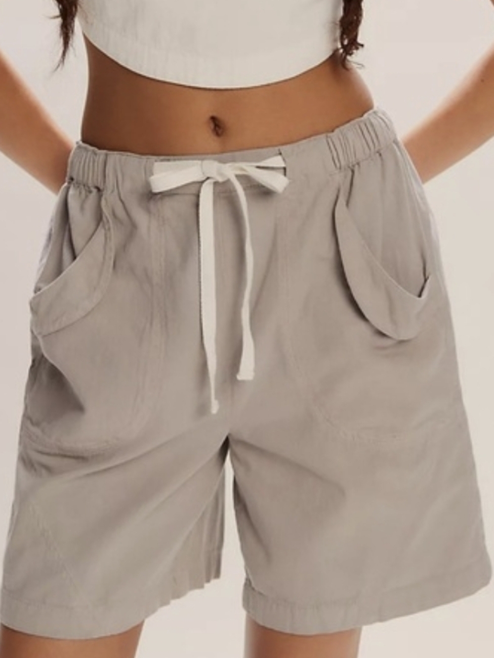 free people free-est boardwalk shorts sleet grey Size XS New